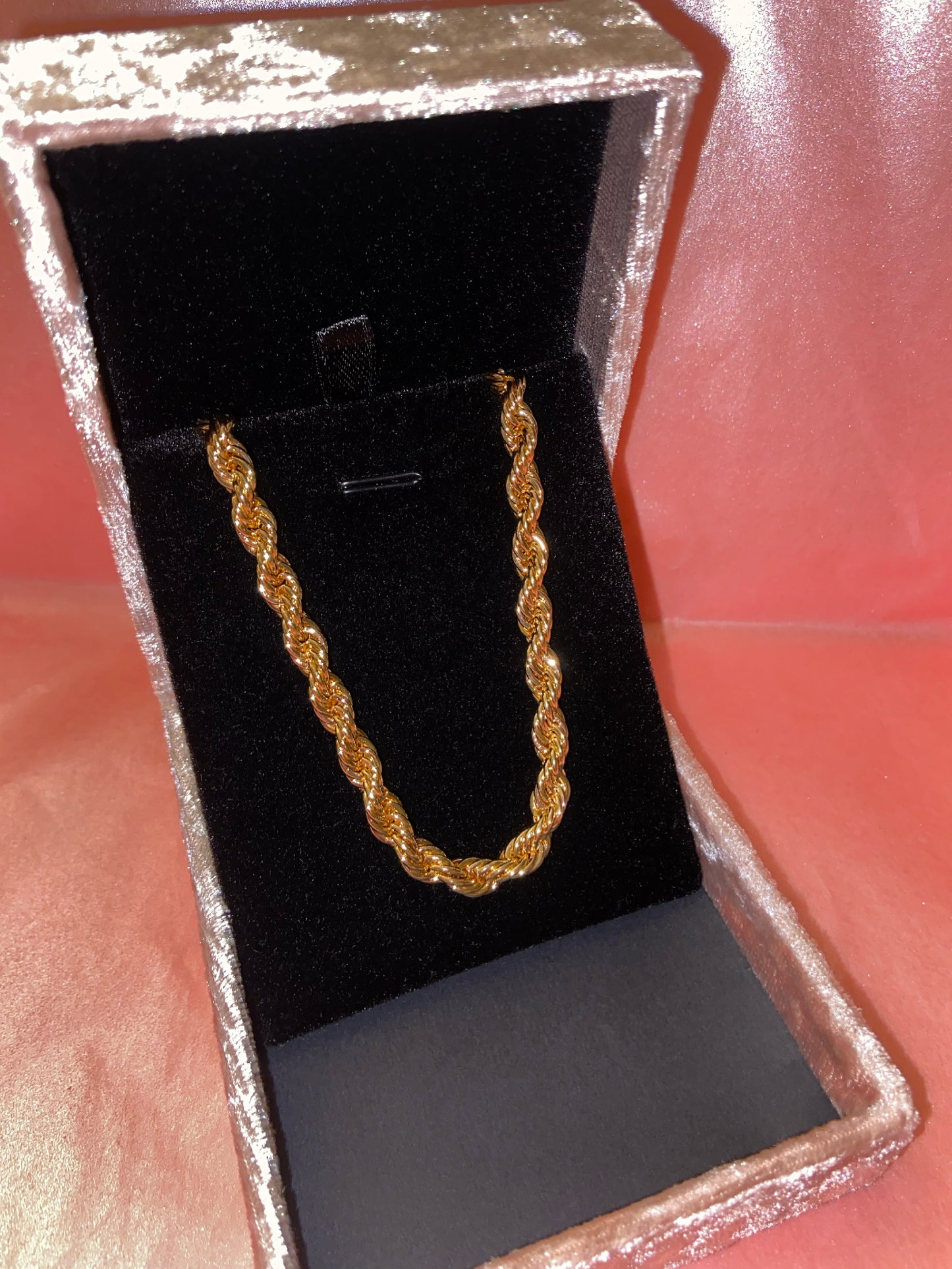 Gold Rope Chain Minimalist Necklace