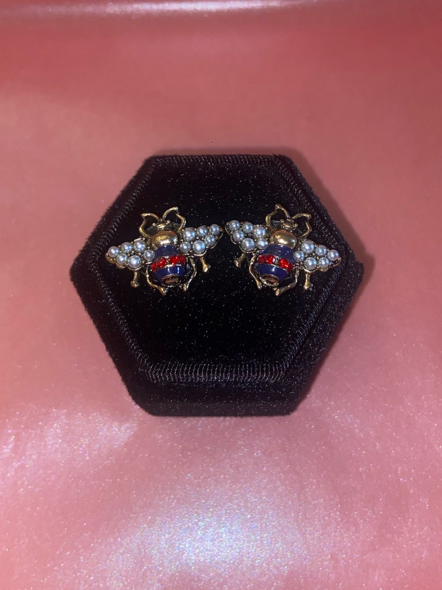 Bee Icon Stud Earrings