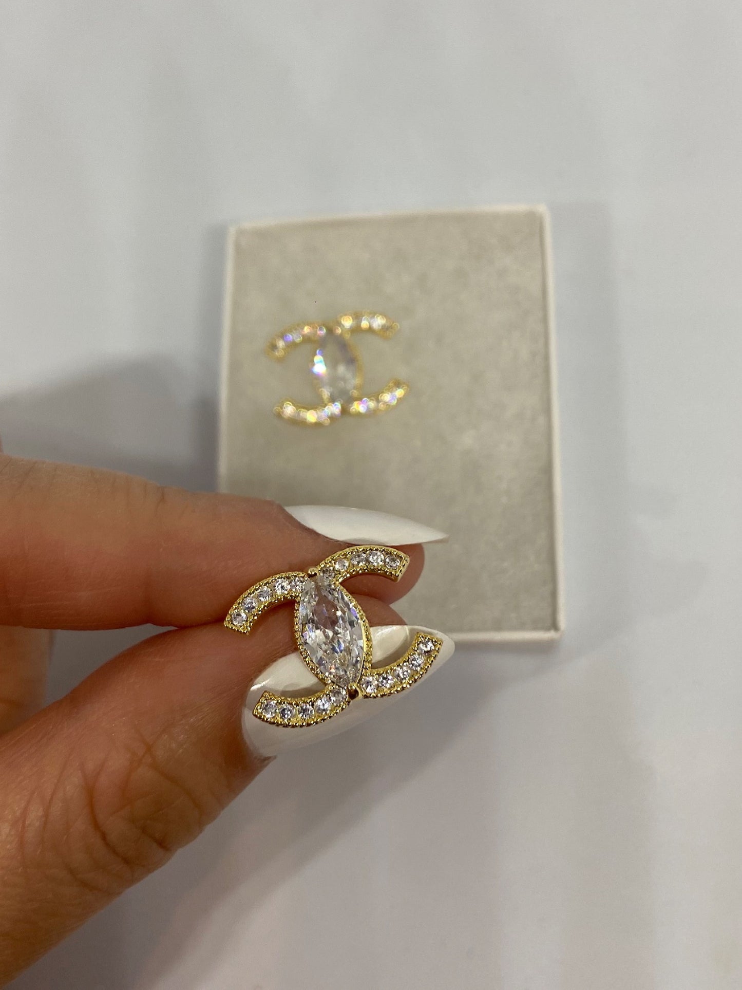 Diamanté Luxury Gold Earrings (Limited Stock)