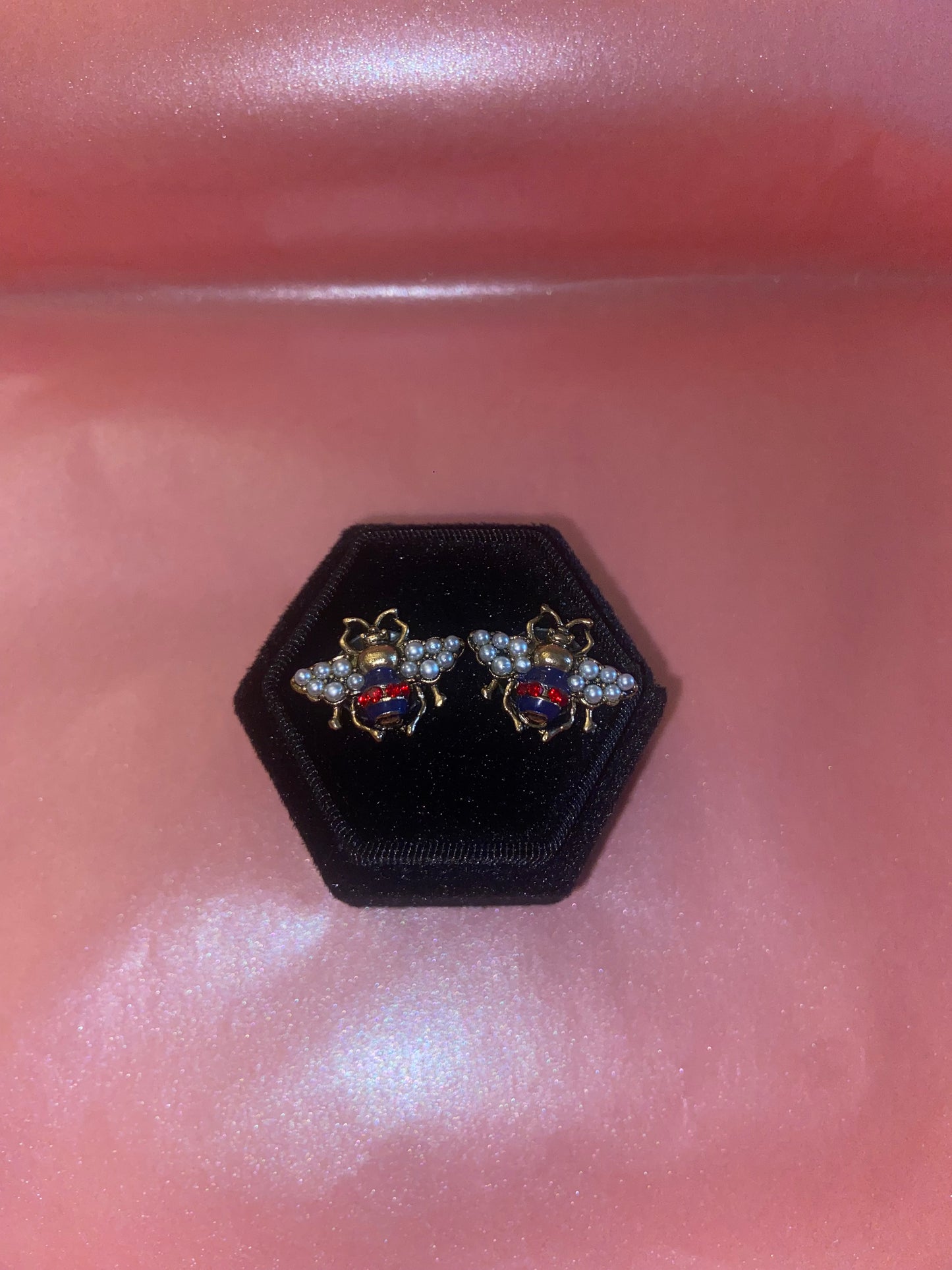 Bee Icon Stud Earrings